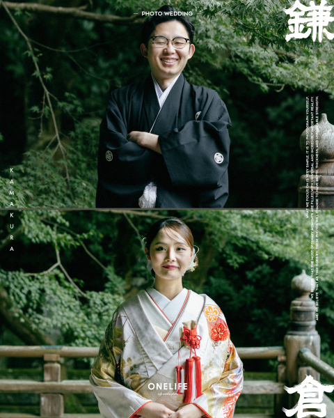 鎌倉・妙本寺で残す、静謐な和装前撮り【ONELIFE】