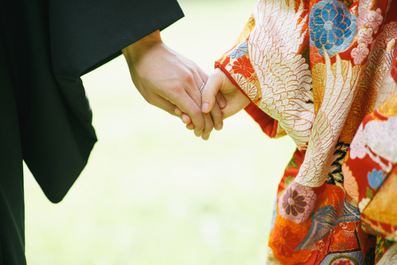 【公園で和装!】Green Kimono…