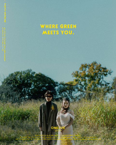 緑の中で出会う、ふたりらしい前撮りのかたち【ONELIFE】