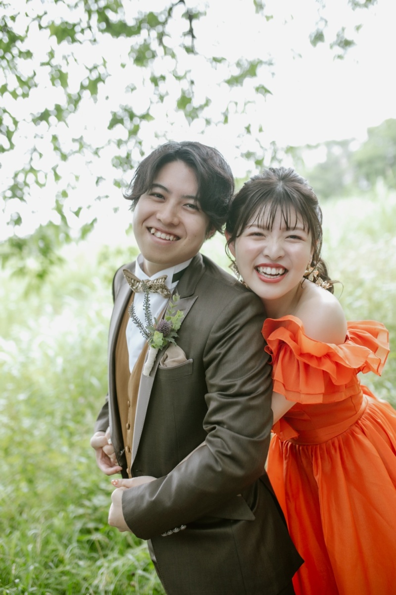 こだわりの持ち込みドレスと小物で、おしゃれな前撮り【ONELIFE】