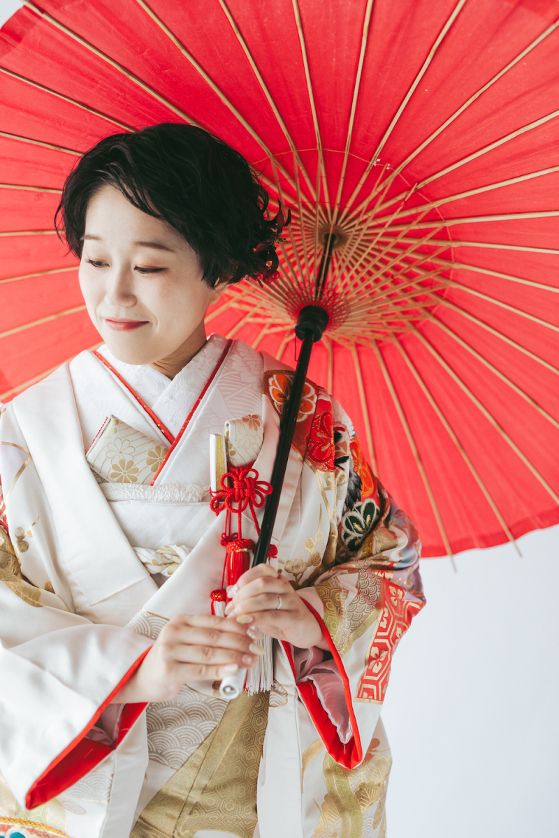 和装スタジオからの夕方の大さん橋へ