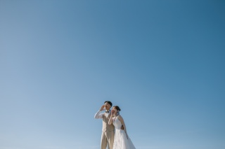 秋晴れの日にて