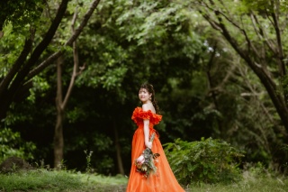 こだわりのドレスと小物で、おしゃれな前撮り【ONELIFE】