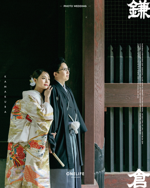 鎌倉・妙本寺で残す、静謐な和装前撮り【ONELIFE】