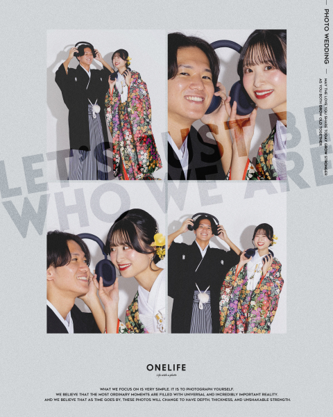 「ただ、ふたりであること。」白無垢と色打掛のスタジオ前撮り【ONELIFE】