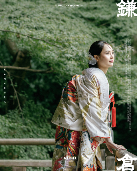 鎌倉・妙本寺で残す、静謐な和装前撮り【ONELIFE】