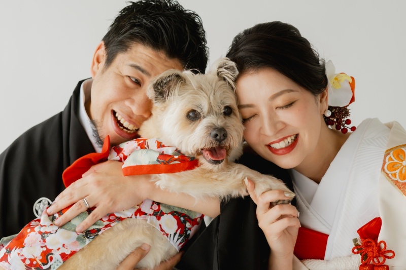わんこと和装スタジオ撮影【ONELIFE】