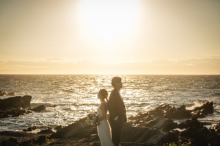 夕陽が作り出す柔らかな雰囲気