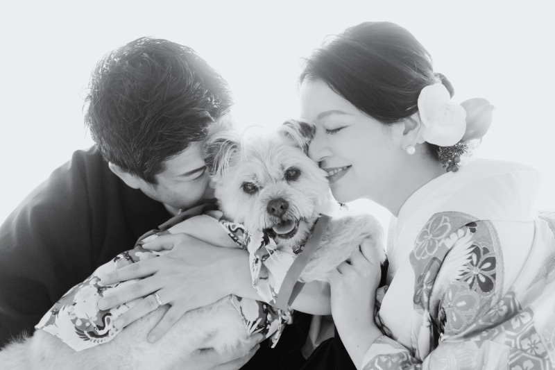 わんこと和装スタジオ撮影【ONELIFE】