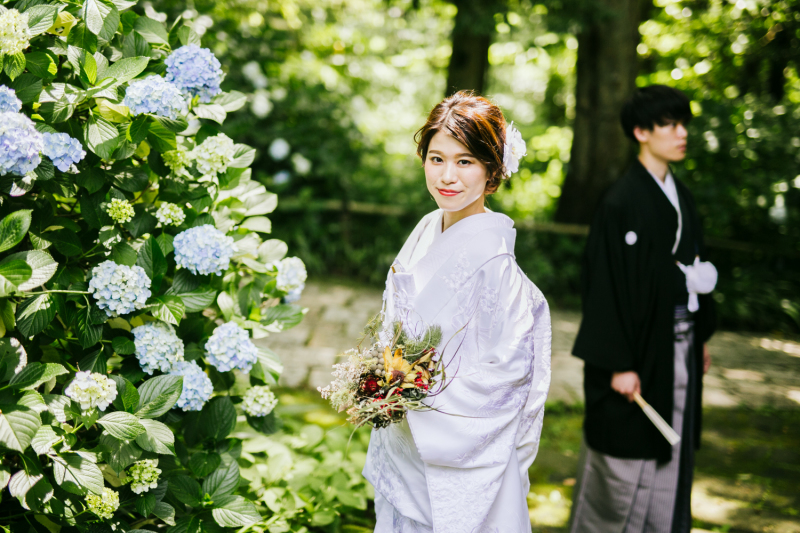 【鎌倉和装ロケ】紫陽花の妙本寺
