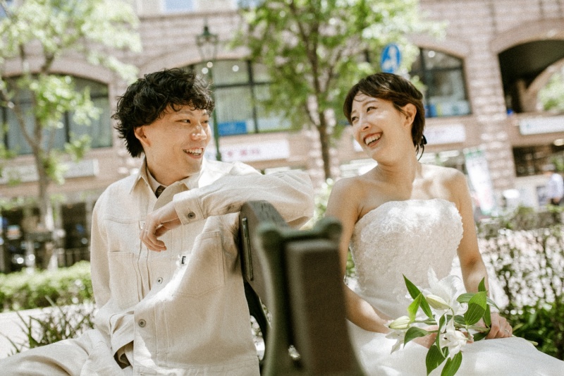 歴史あるみなとみらい街中にて