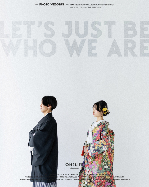 「ただ、ふたりであること。」白無垢と色打掛のスタジオ前撮り【ONELIFE】