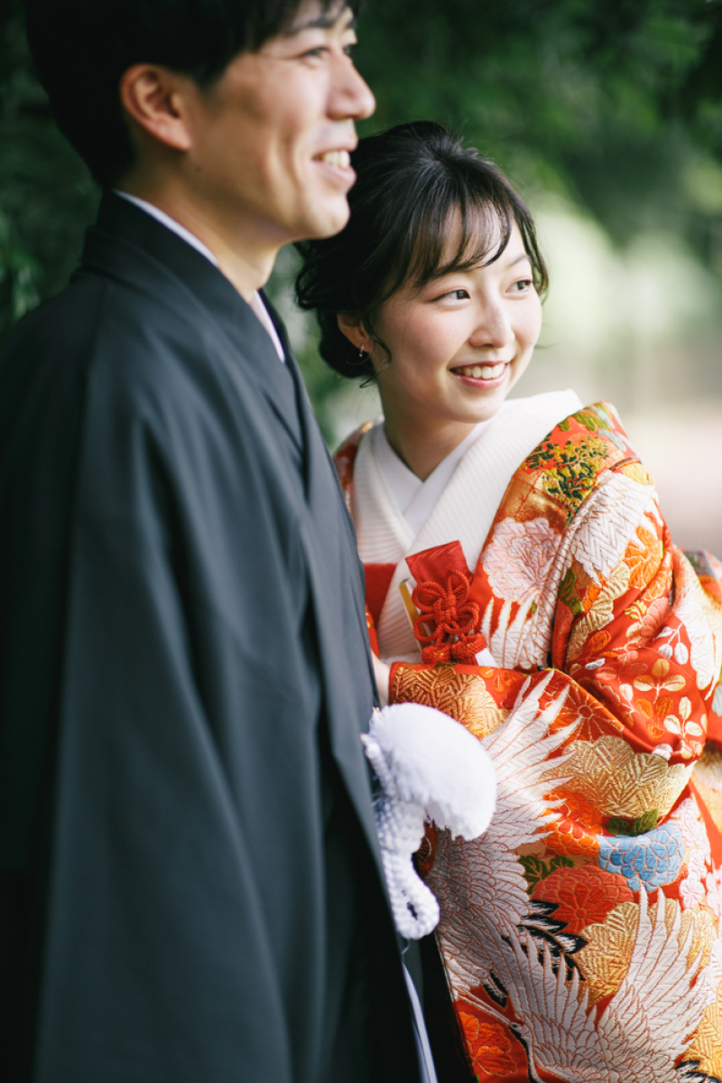 【公園で和装!】Green Kimono…