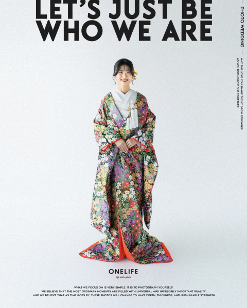 「ただ、ふたりであること。」白無垢と色打掛のスタジオ前撮り【ONELIFE】