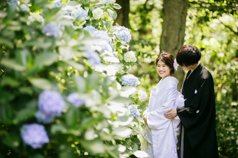 【鎌倉和装ロケ】紫陽花の妙本寺