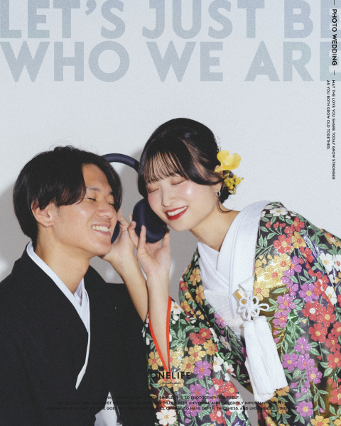 「ただ、ふたりであること。」白無垢と色打掛のスタジオ前撮り【ONELIFE】