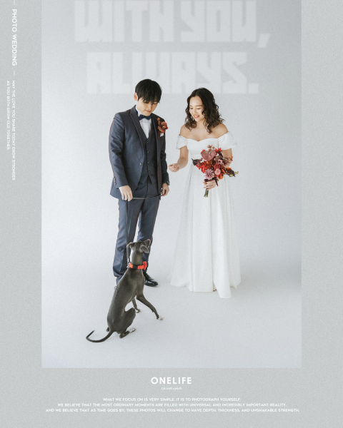 愛犬と過ごす、私たちらしい前撮り【ONELIFE】