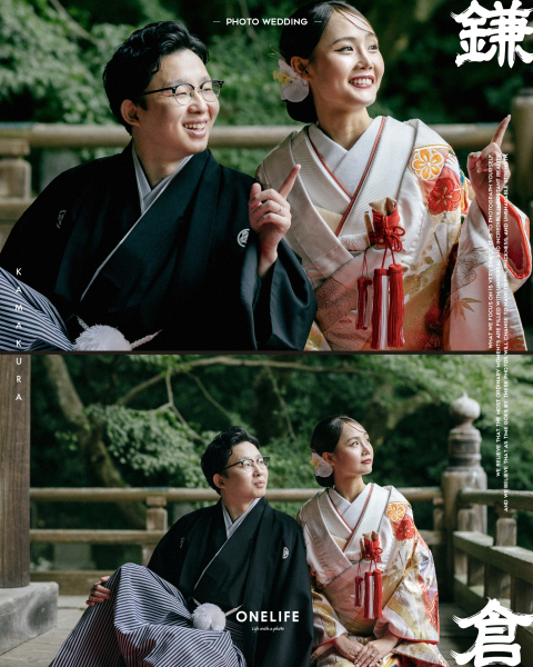 鎌倉・妙本寺で残す、静謐な和装前撮り【ONELIFE】