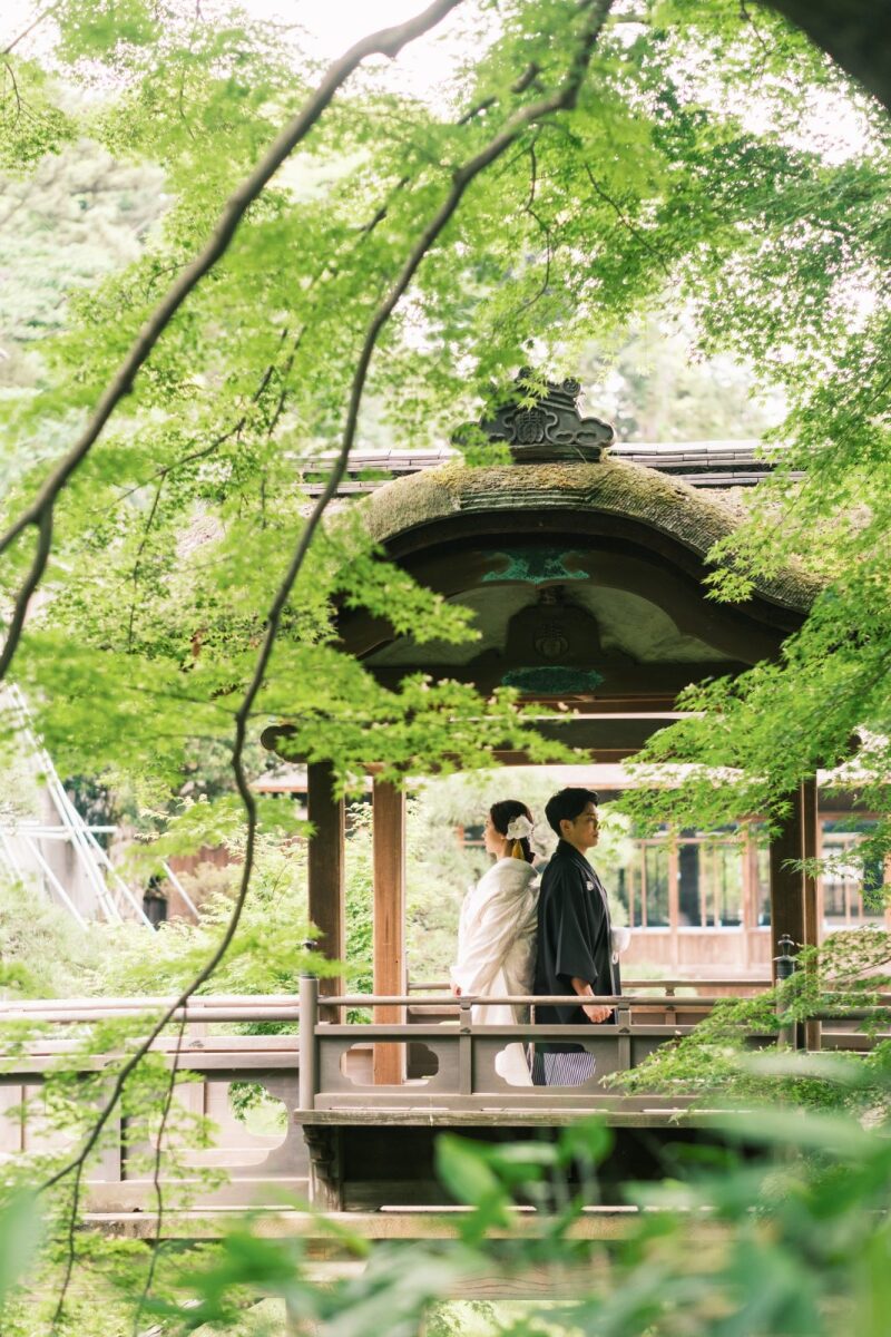 三渓園で和装前撮りはいかがですか?