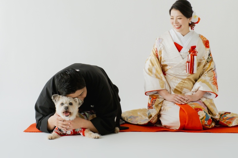 わんこと和装スタジオ撮影【ONELIFE】
