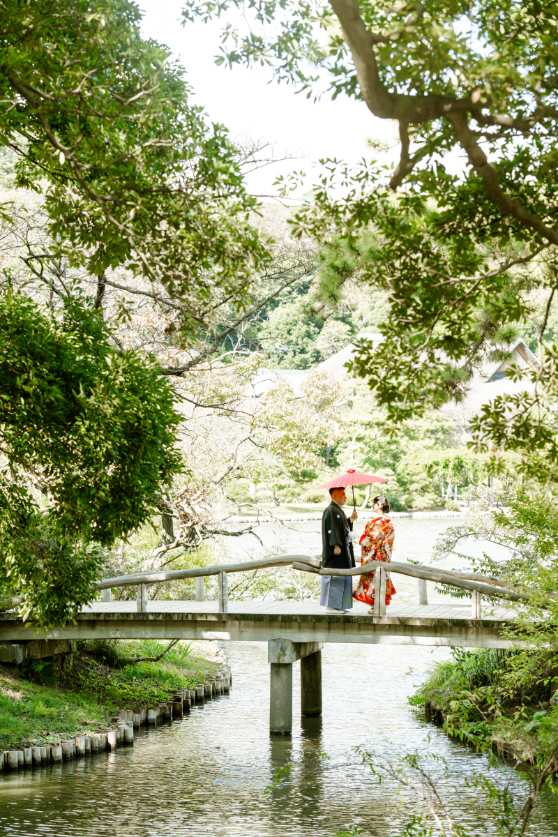自然あふれる日本庭園