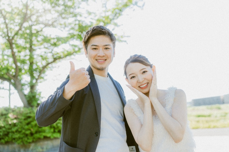 デート気分で撮影を