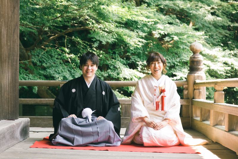 バイク+和装+妙本寺!