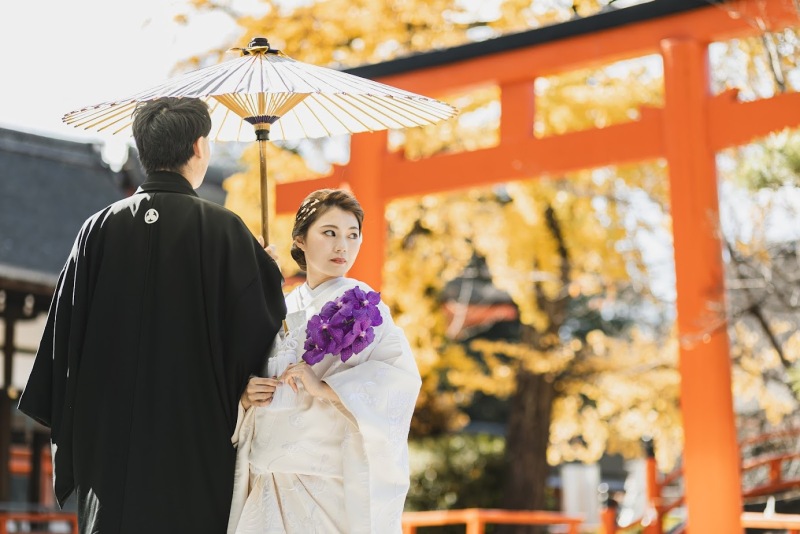 紅葉×和装フォトのご紹介