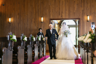本物のチャペルで叶う挙式風撮影