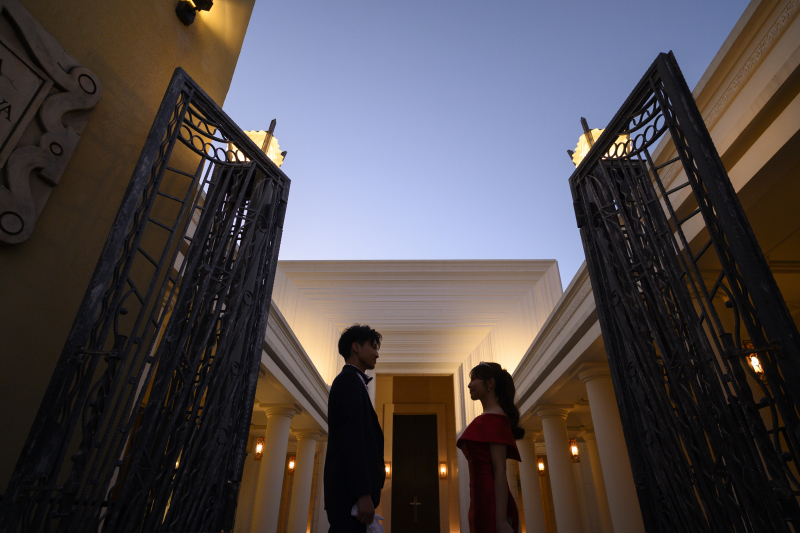 夕暮れにフォトジェニックな1枚を...