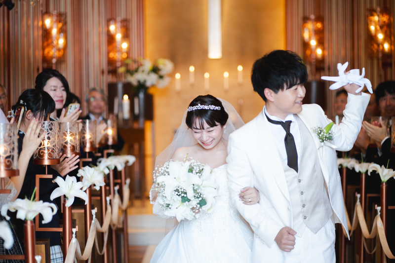 フラワーシャワーでアフターセレモニーを彩る