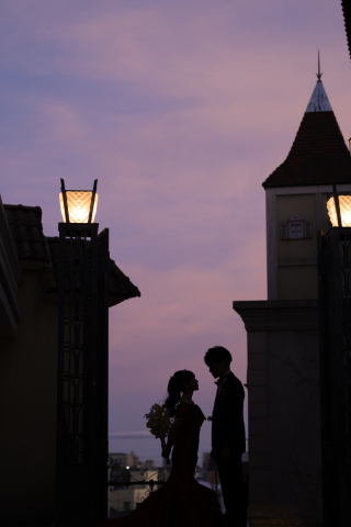 夕暮れにフォトジェニックな1枚を...