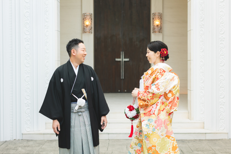 洋装と和装のコラボレーション