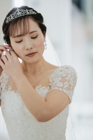 新婦様お支度ショット