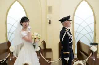 チャペル内でのファーストミート^^