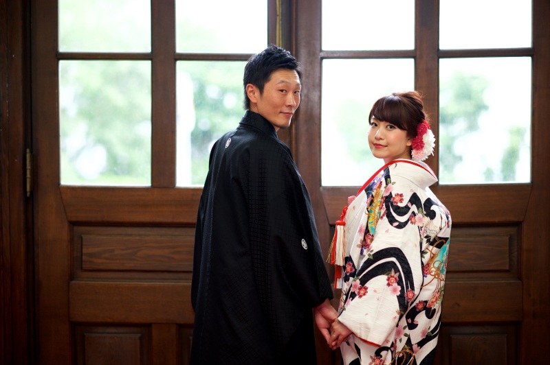 夏の日 新婦は写真が苦手だと言ってました・・
