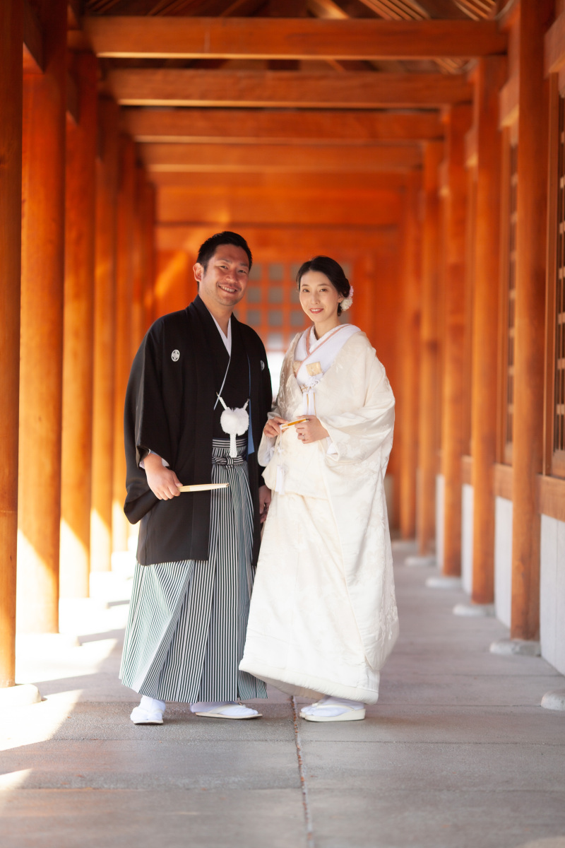 オトナフォト北海道神宮挙式の挙式写真と神宮の杜ロケーションフォト