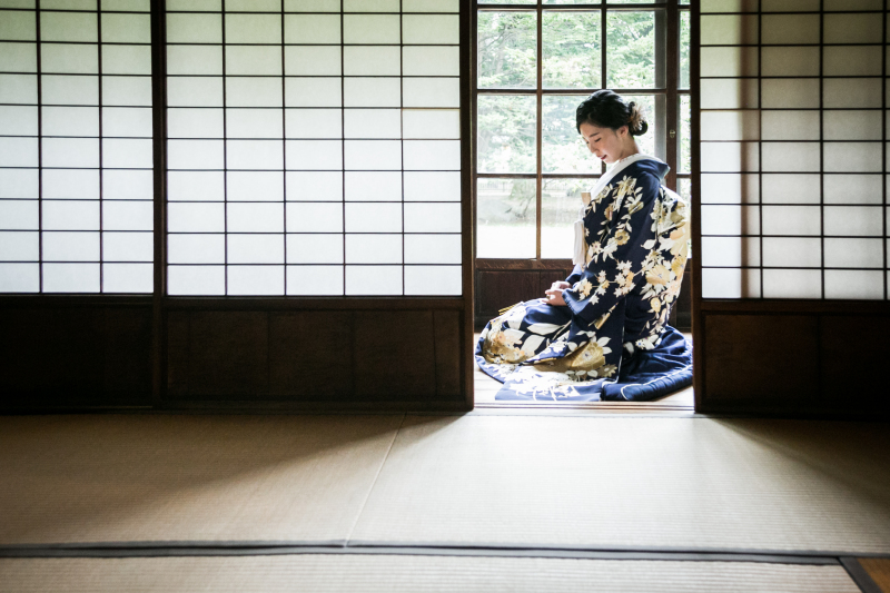 夏、前田森林公園、永山邸、そして小樽、2日間に分け 和装で永山邸 2