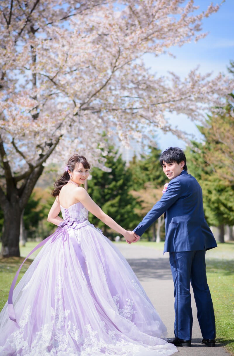 春まち桜フォト和装と洋装そしてゲストハウスで