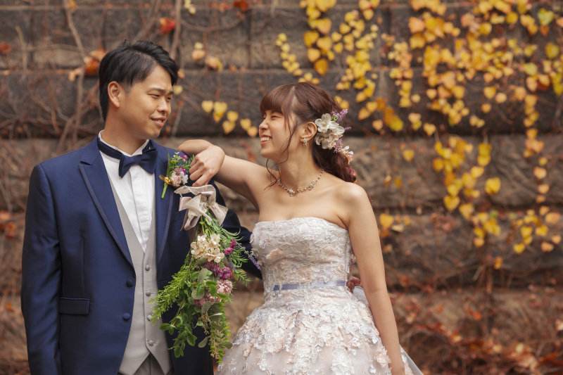 まだ間に合う紅葉結婚写真