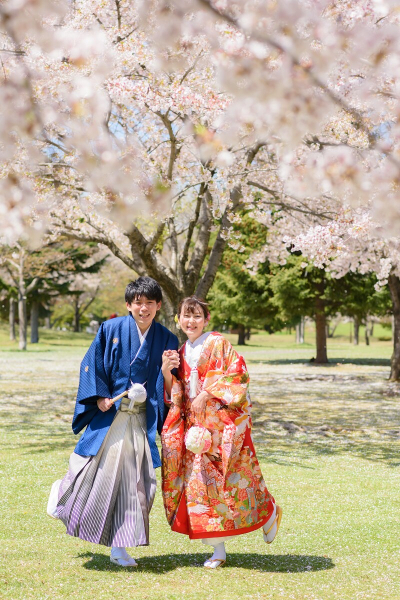 春まち桜フォト和装と洋装そしてゲストハウスで