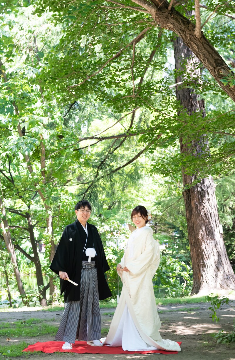 緑が芽吹く頃の和装と洋装和装スタート