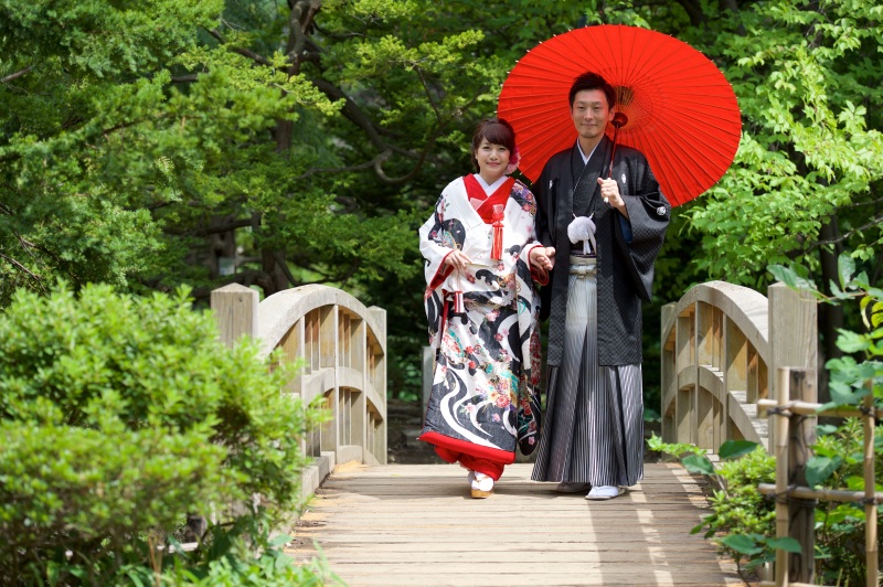 夏の日 新婦は写真が苦手だと言ってました・・