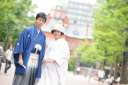 チャペルで写真　衣裳にもこだわって　白無垢、色内掛、ウェディングドレスお客様の声