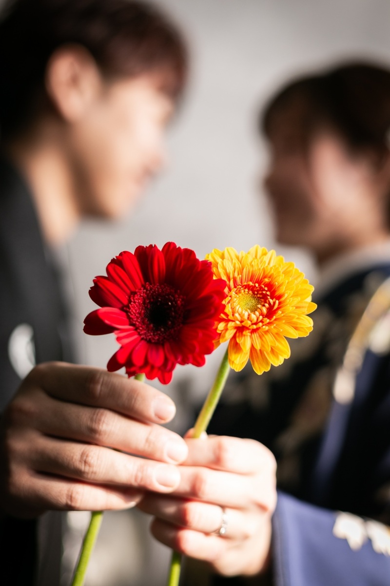 和装もスタジオでかっこよく撮影！