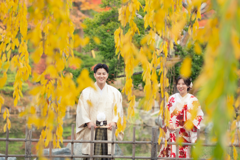 まだ間に合う紅葉結婚写真