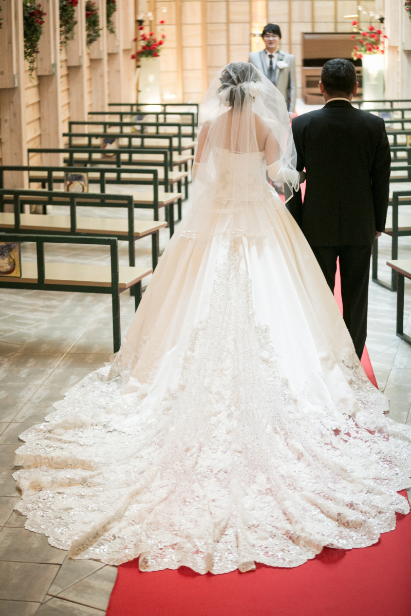 光のチャペルへ移動写真だけ結婚式　２