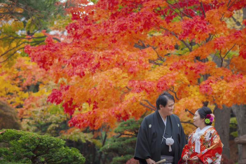 まだ間に合う紅葉結婚写真