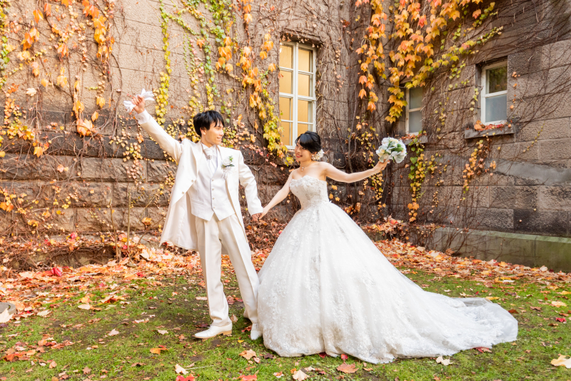 まだ間に合う紅葉結婚写真