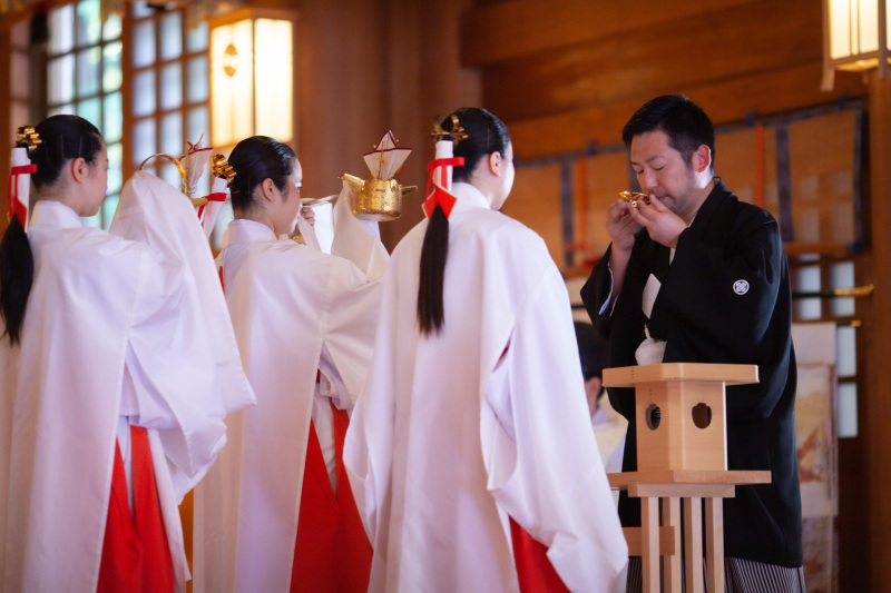 オトナフォト北海道神宮挙式の挙式写真と神宮の杜ロケーションフォト